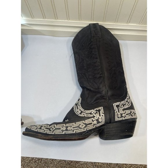 Black and White Western Boots main image 7